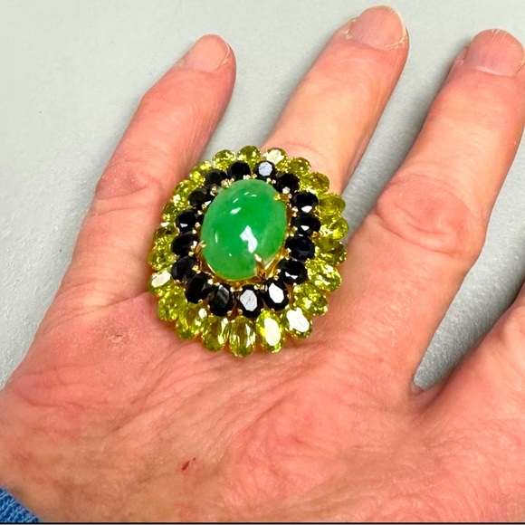 Bling multi stone ring 7.5 - Picture 3 of 6